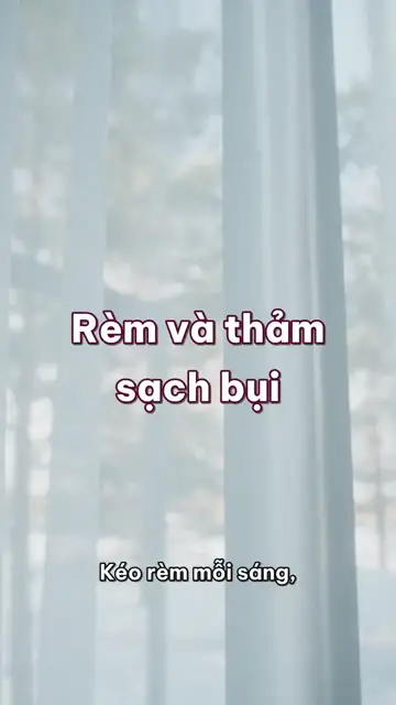 Rèm cửa và thảm hứng bụi nhiều nhất nhà: hút bụi hằng tháng, giặt rèm nước lạnh, vết đổ trên thảm thì thấm đừng chà