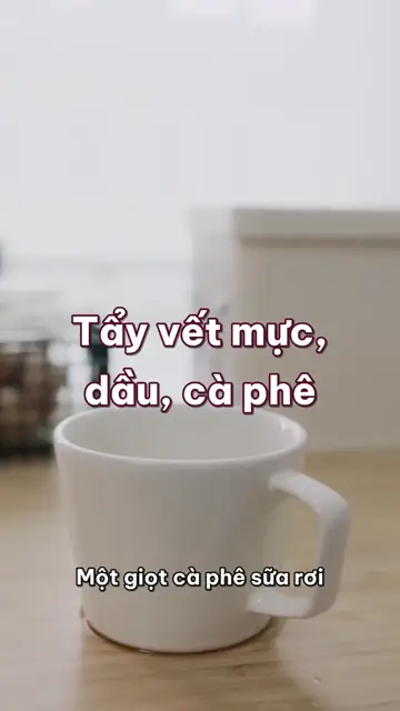 Vết cà phê, vết dầu mỡ, vết mực bút bi trên áo: mỗi vết một cách, và đừng sấy khi vết chưa hết