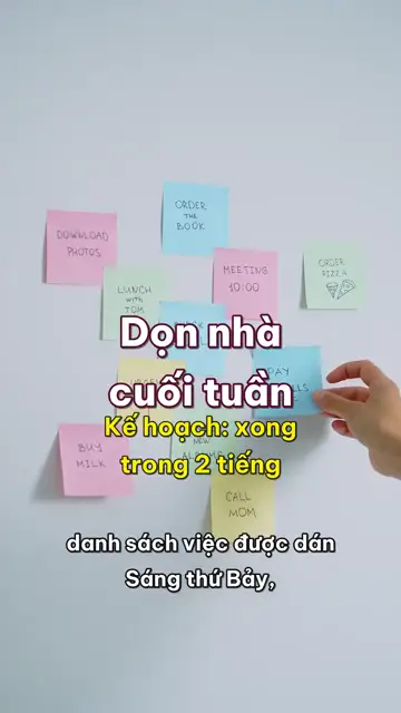 Kế hoạch và thực tế tập 4: Dọn nhà cuối tuần trong hai tiếng, theo lý thuyết