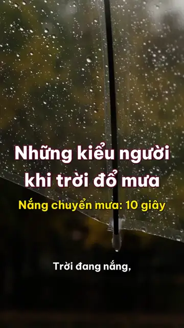 Những kiểu người tập 4: Trời đổ mưa, mỗi người một cách đối phó